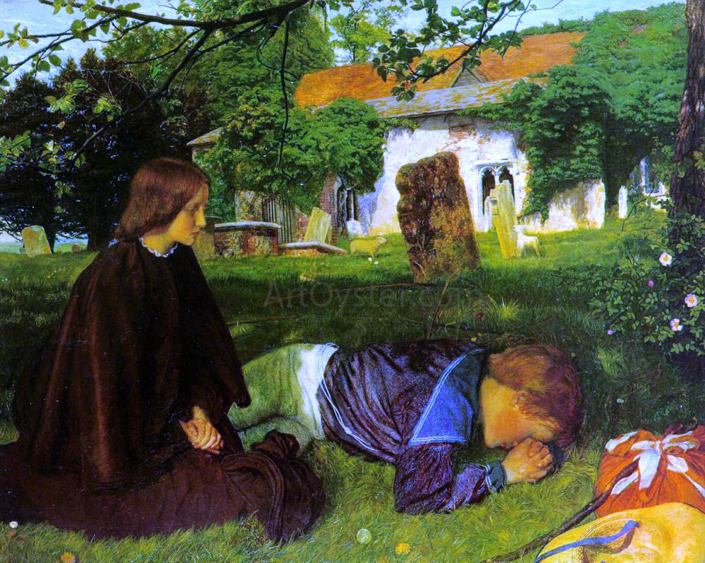  Arthur Hughes Home from Sea - Hand Painted Oil Painting