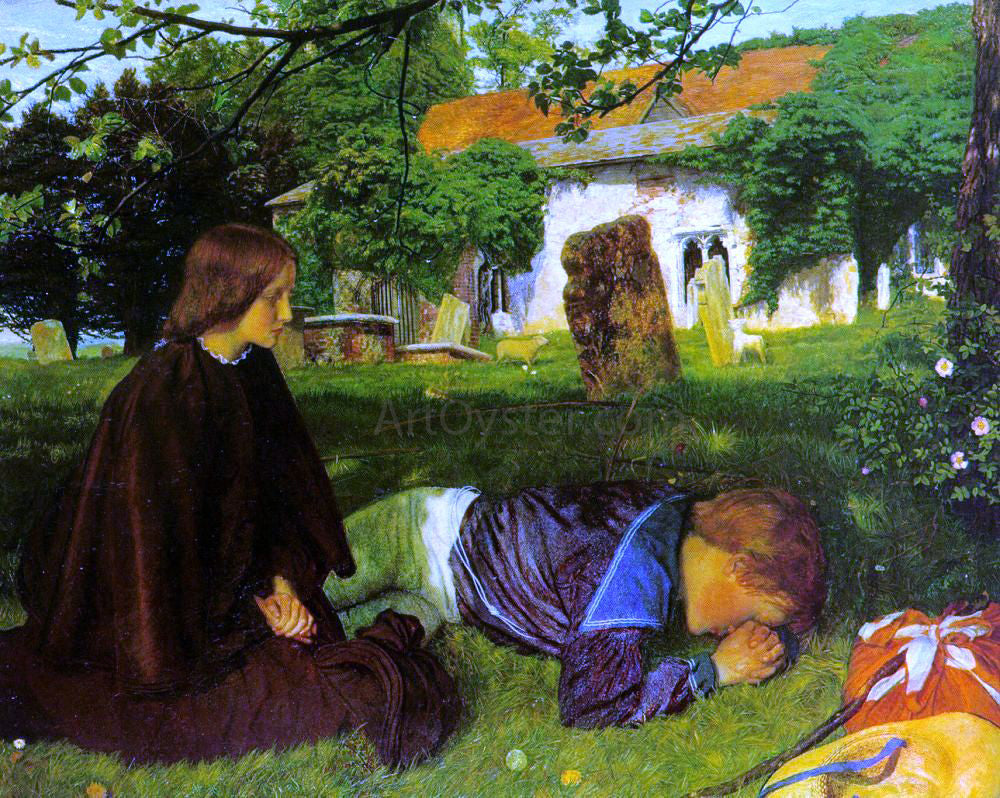 Arthur Hughes Home from Sea - Hand Painted Oil Painting