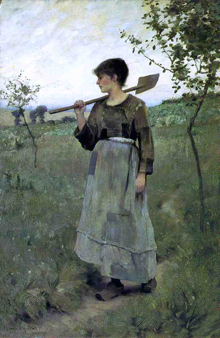 Charles Sprague Pearce Home From the Fields - Hand Painted Oil Painting