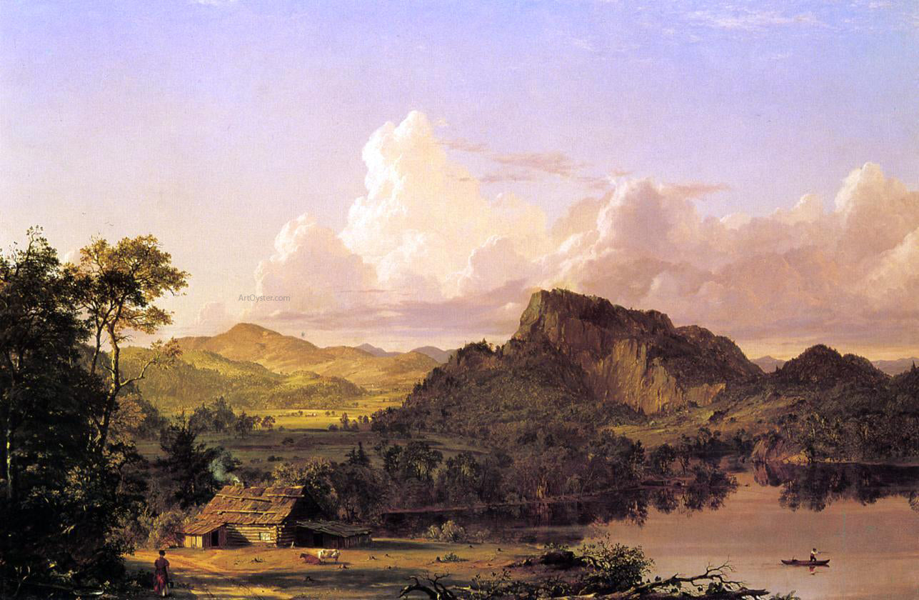 Frederic Edwin Church Home of the Pioneer - Hand Painted Oil Painting
