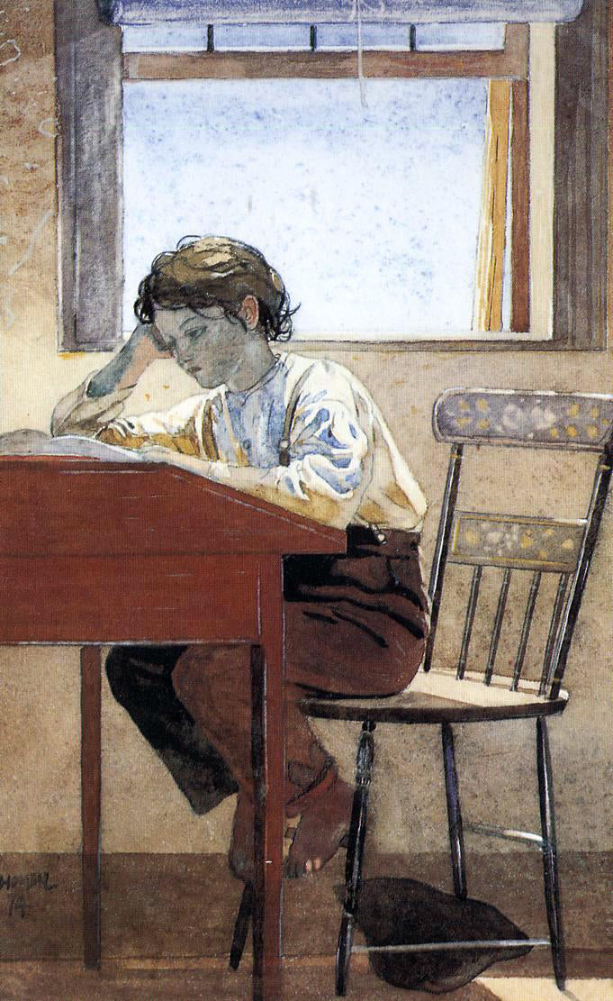 Winslow Homer Homework - Hand Painted Oil Painting