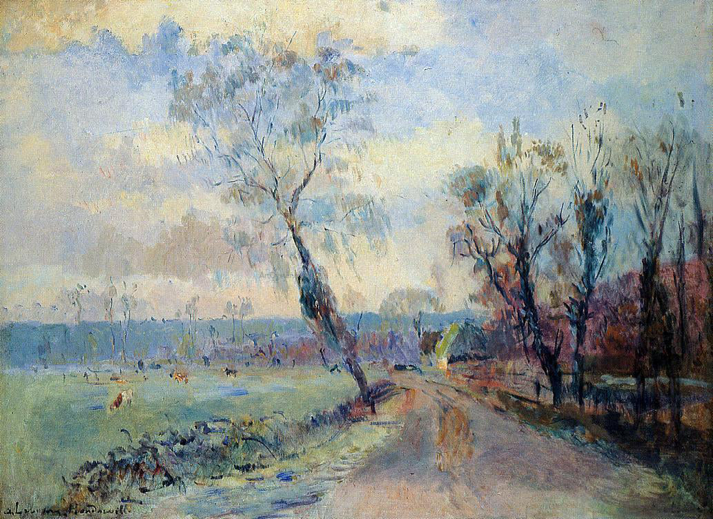 Albert Lebourg Hondouville, an Afternoon at the End of Winter - Hand Painted Oil Painting
