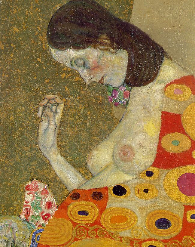 Gustav Klimt Hope II Detail - Hand Painted Oil Painting