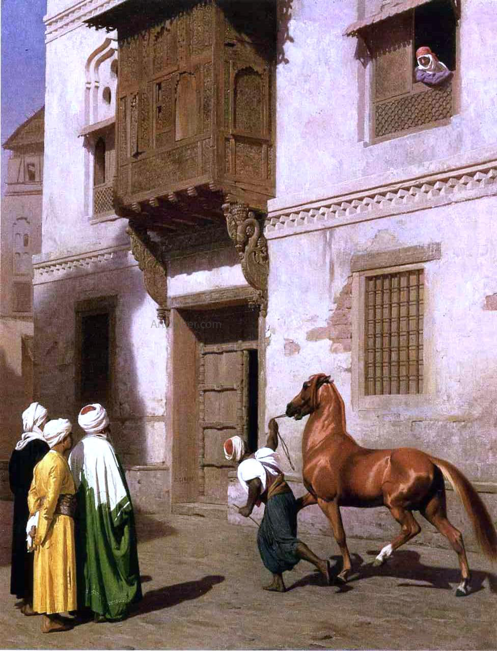  Jean-Leon Gerome Horse Merchant in Cairo - Hand Painted Oil Painting