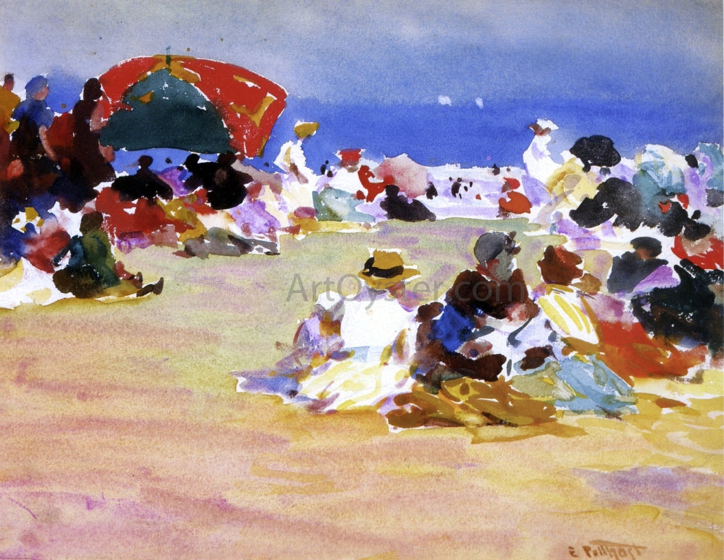  Edward Potthast Hot Summer Day - Hand Painted Oil Painting
