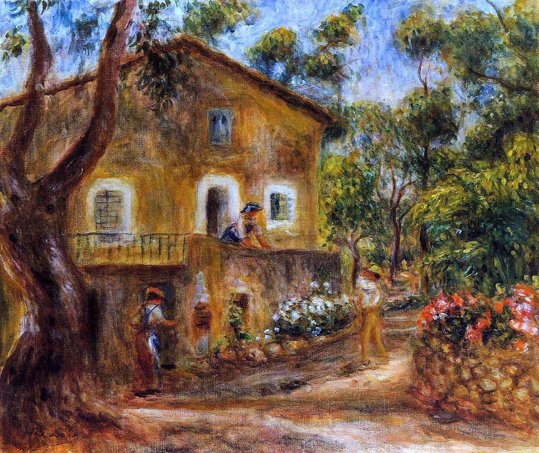 Pierre Auguste Renoir A House in Collett at Cagnes - Hand Painted Oil Painting