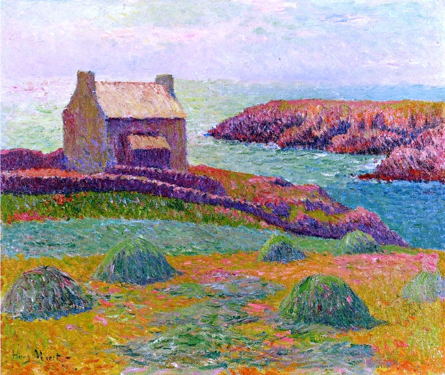 Henri Moret House on a Hill - Hand Painted Oil Painting