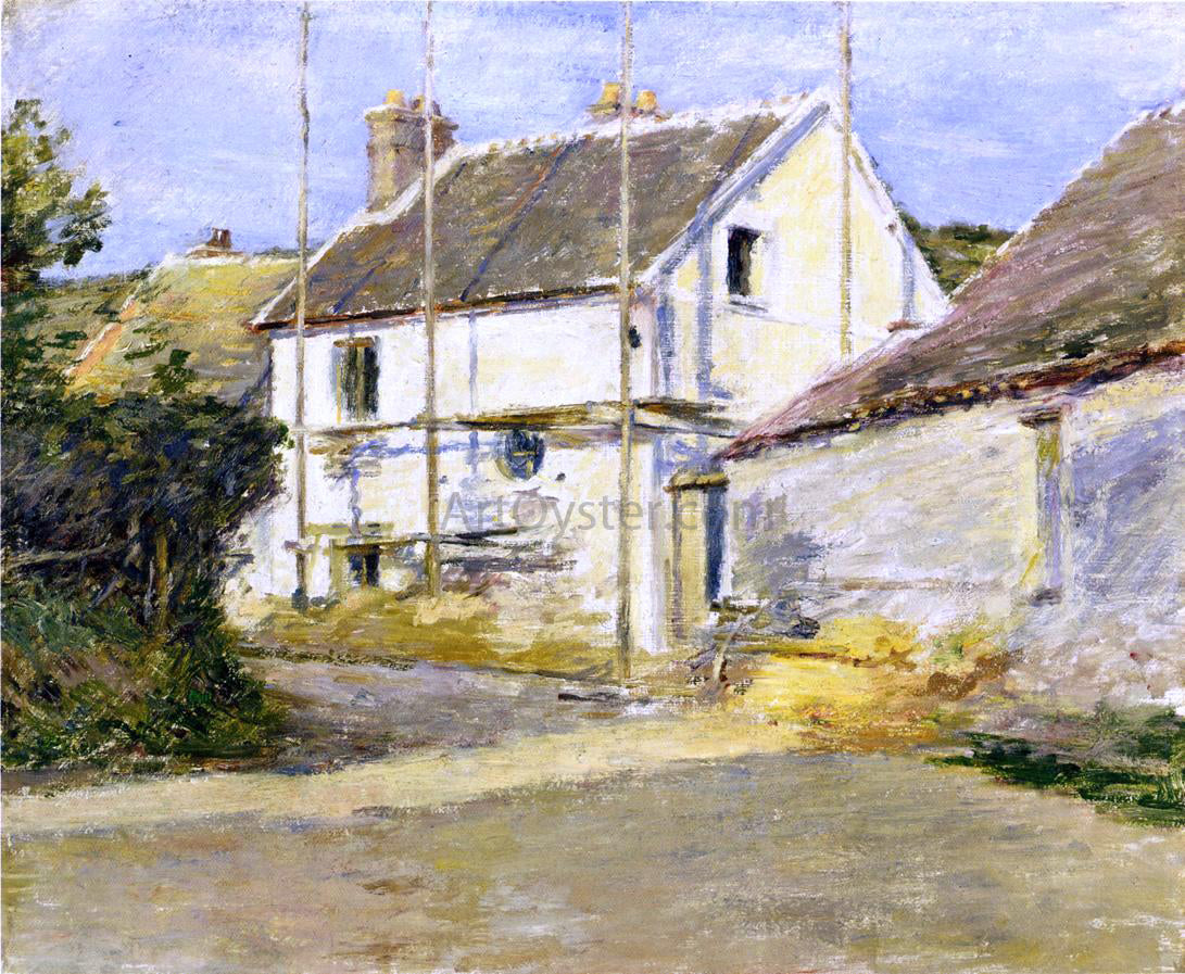 Theodore Robinson House with Scaffolding - Hand Painted Oil Painting