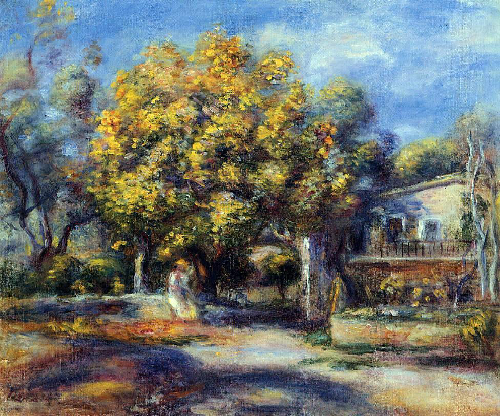 Pierre Auguste Renoir Houses at Cagnes - Hand Painted Oil Painting