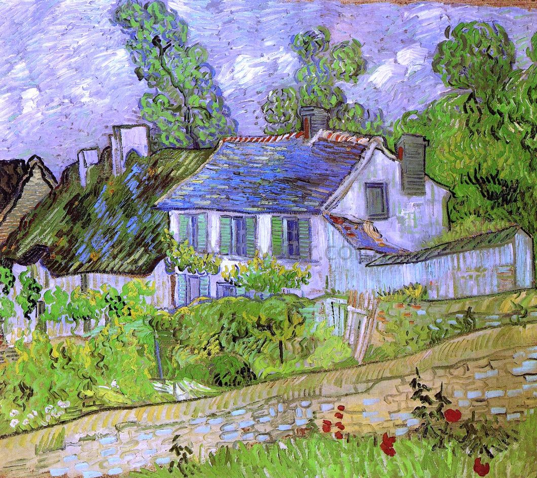 Vincent Van Gogh Houses in Auvers - Hand Painted Oil Painting