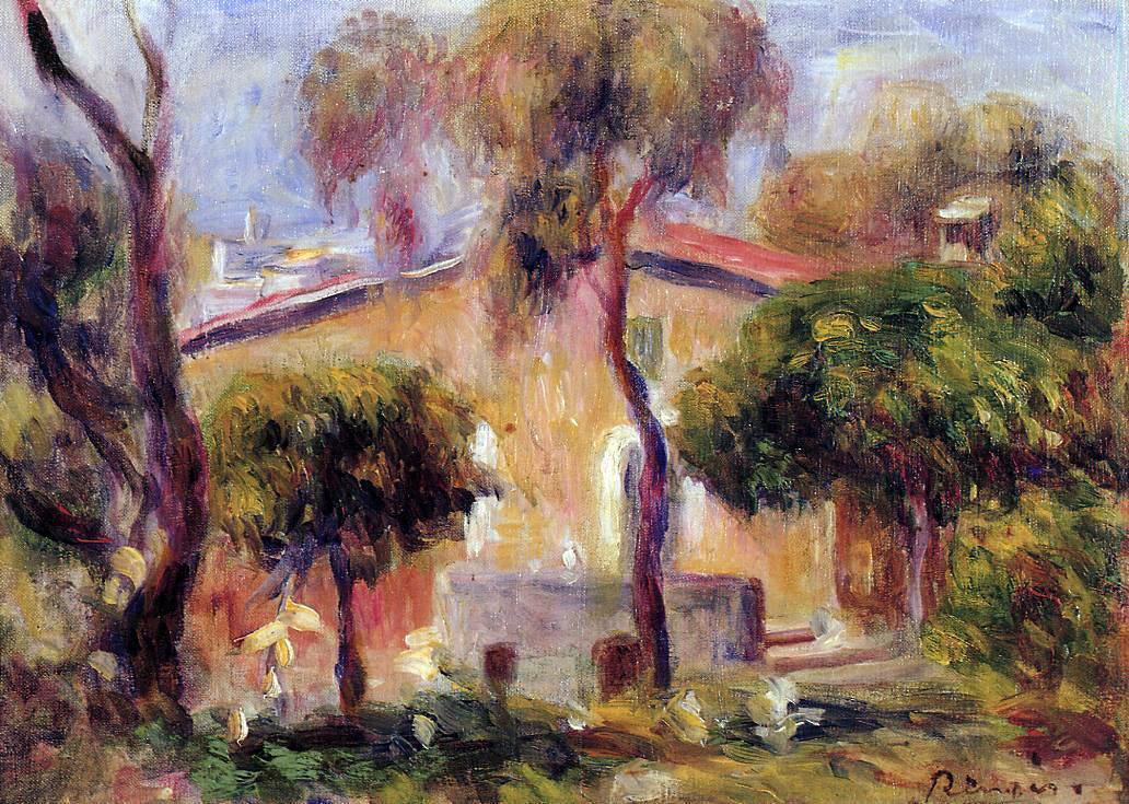 Pierre Auguste Renoir Houses in Cagnes - Hand Painted Oil Painting