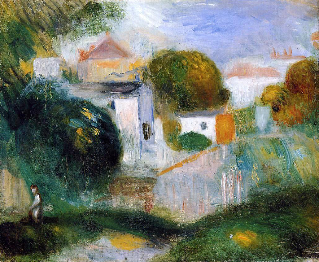  Pierre Auguste Renoir Houses in the Trees - Hand Painted Oil Painting