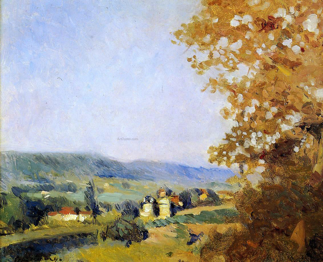 Albert Lebourg Houses in the Valley - Hand Painted Oil Painting