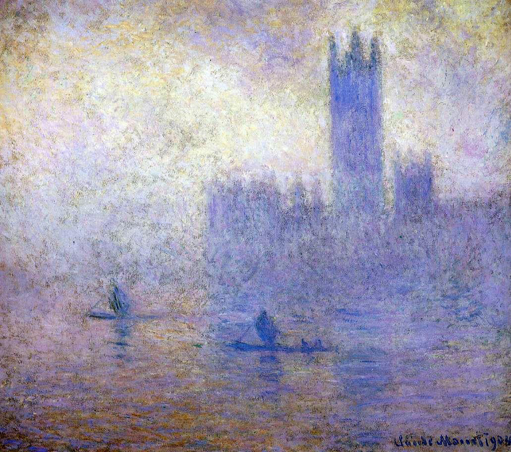 Claude Oscar Monet Houses of Parliament, Fog Effect - Hand Painted Oil Painting