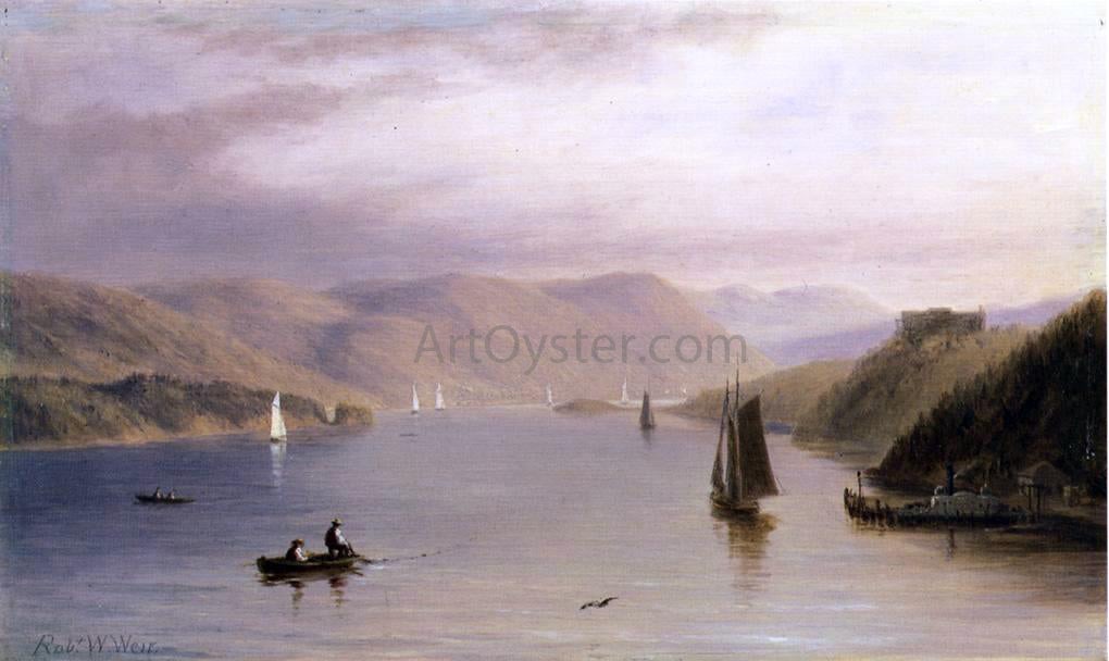 Robert Walter Weir Hudson River, Looking South from West Point - Hand Painted Oil Painting