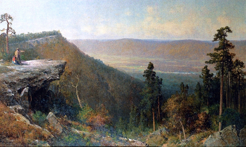 Thomas Hill Hudson River Valley from the Catskill Mountain House - Hand Painted Oil Painting