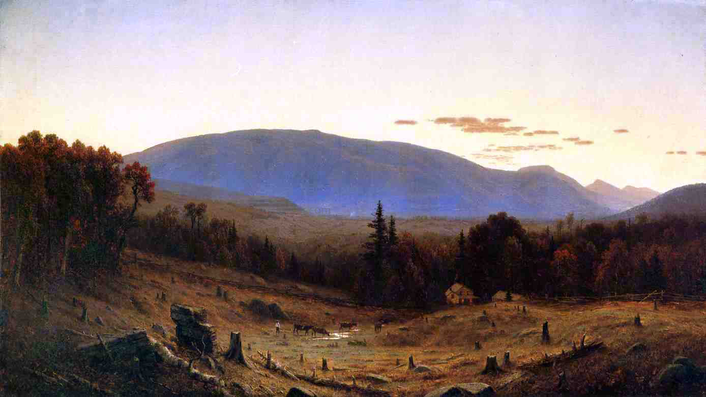  Sanford Robinson Gifford Hunter Mountain, Twilight - Hand Painted Oil Painting