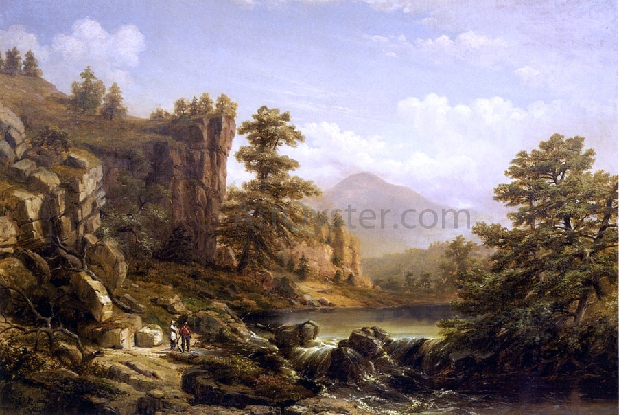 Russell Smith Hunters in Laurel Run, Pennsylvania - Hand Painted Oil Painting