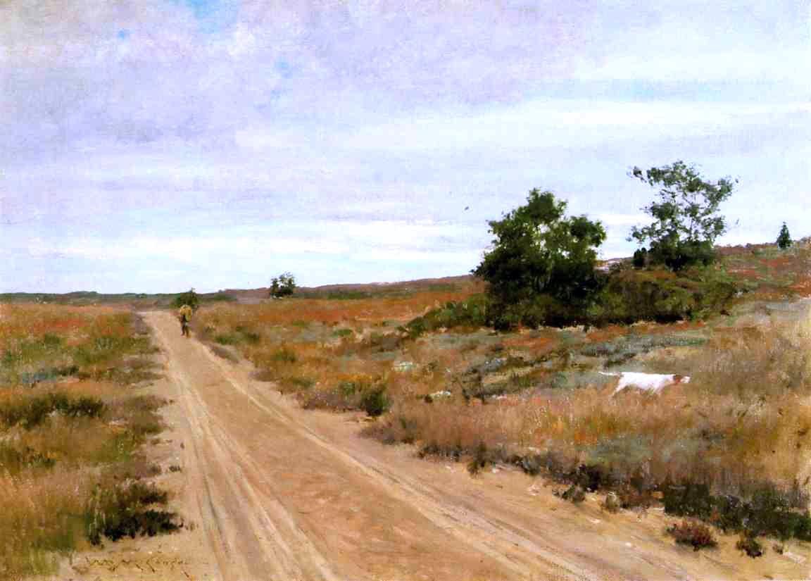 William Merritt Chase Hunting Game in Shinnecock Hills - Hand Painted Oil Painting