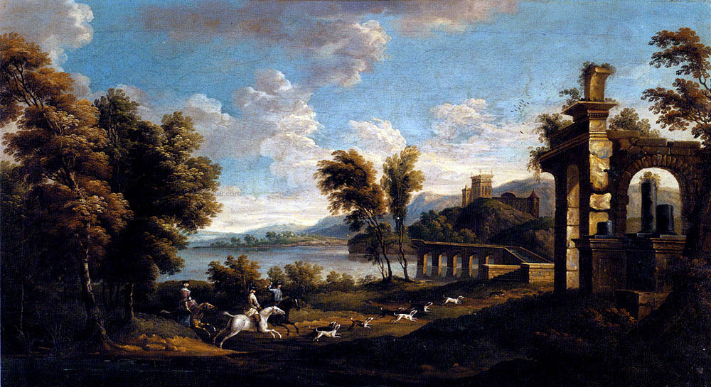 Jan Wyck Hunting Scene - Hand Painted Oil Painting