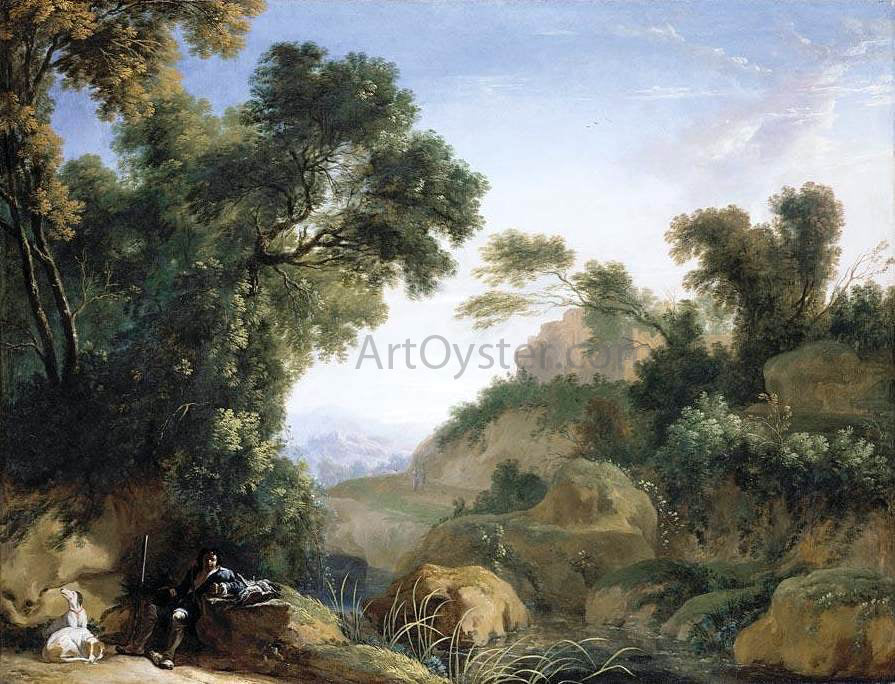 Herman Van Swanevelt Huntsman at Rest - Hand Painted Oil Painting