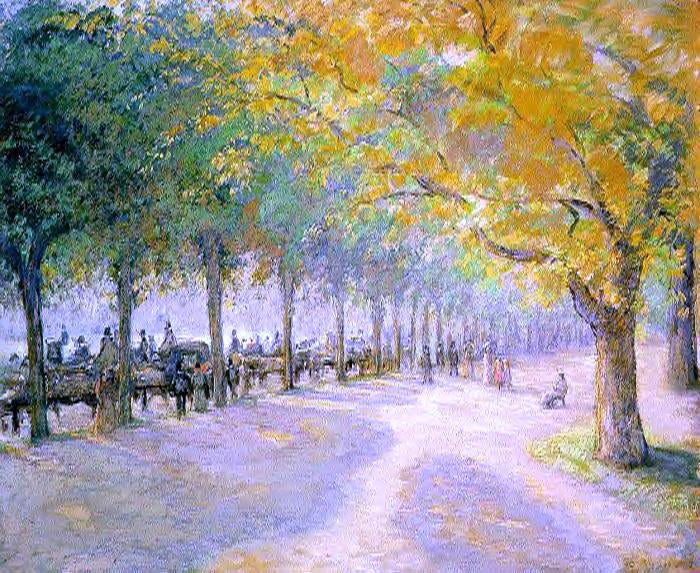 Camille Pissarro Hyde Park, London - Hand Painted Oil Painting