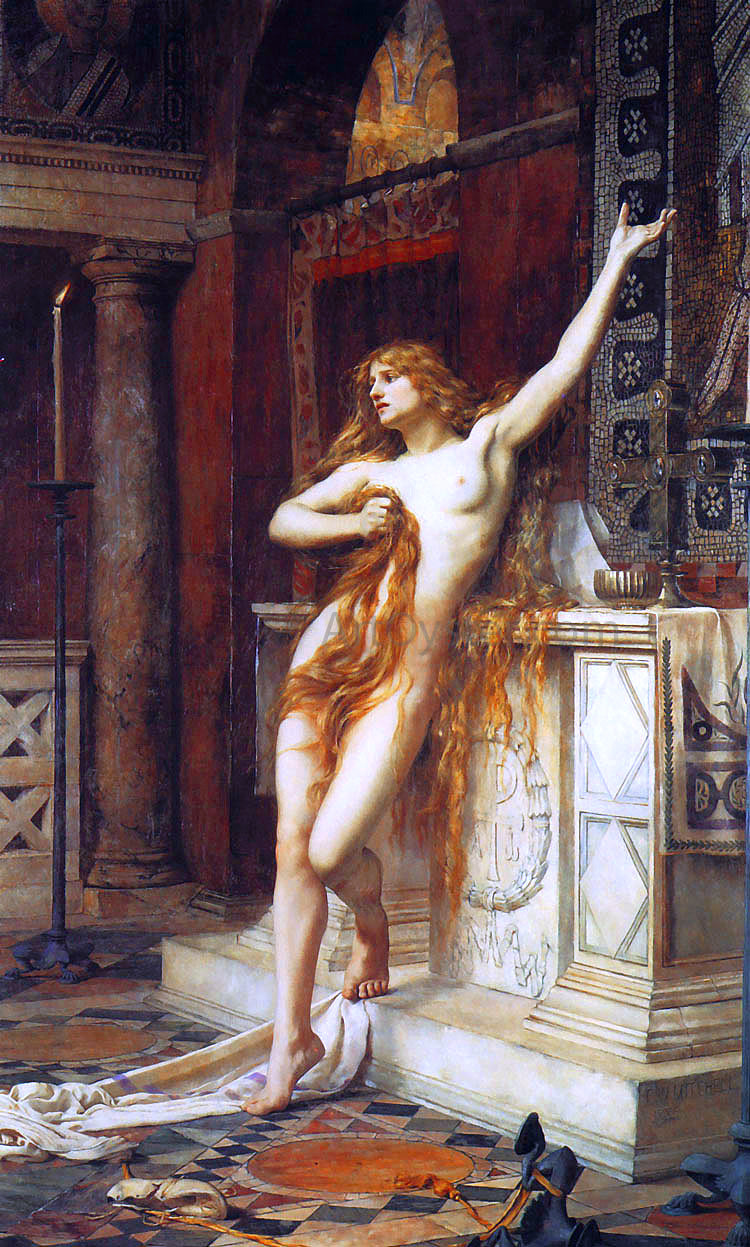 Charles William Mitchell Hypatia - Hand Painted Oil Painting