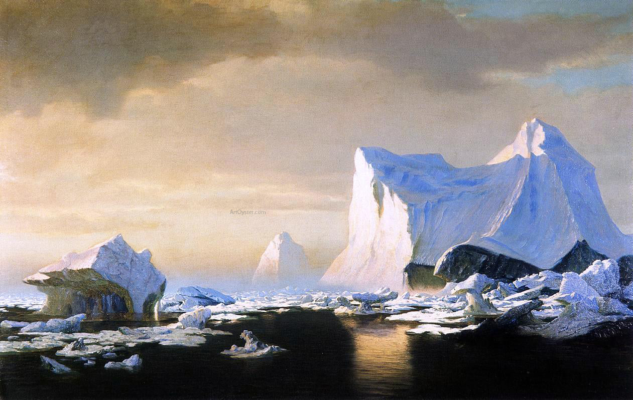 William Bradford Icebergs in the Arctic - Hand Painted Oil Painting