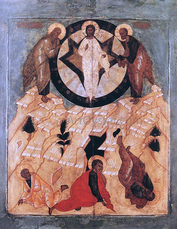  Unknown Painters Masters Icon of the Transfiguration - Hand Painted Oil Painting