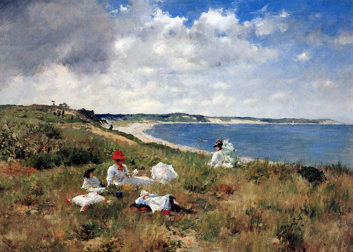  William Merritt Chase Idle Hours - Hand Painted Oil Painting