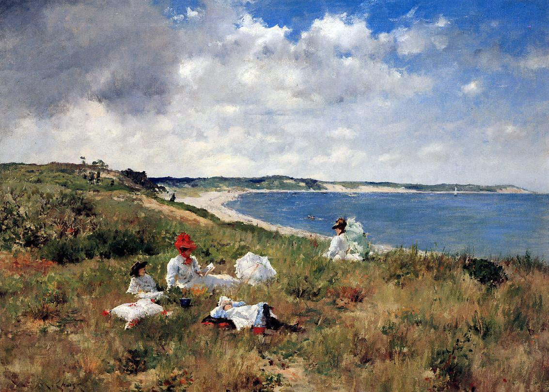 William Merritt Chase Idle Hours - Hand Painted Oil Painting