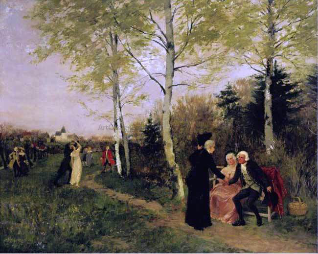 Max Volkhart Idylle - Hand Painted Oil Painting