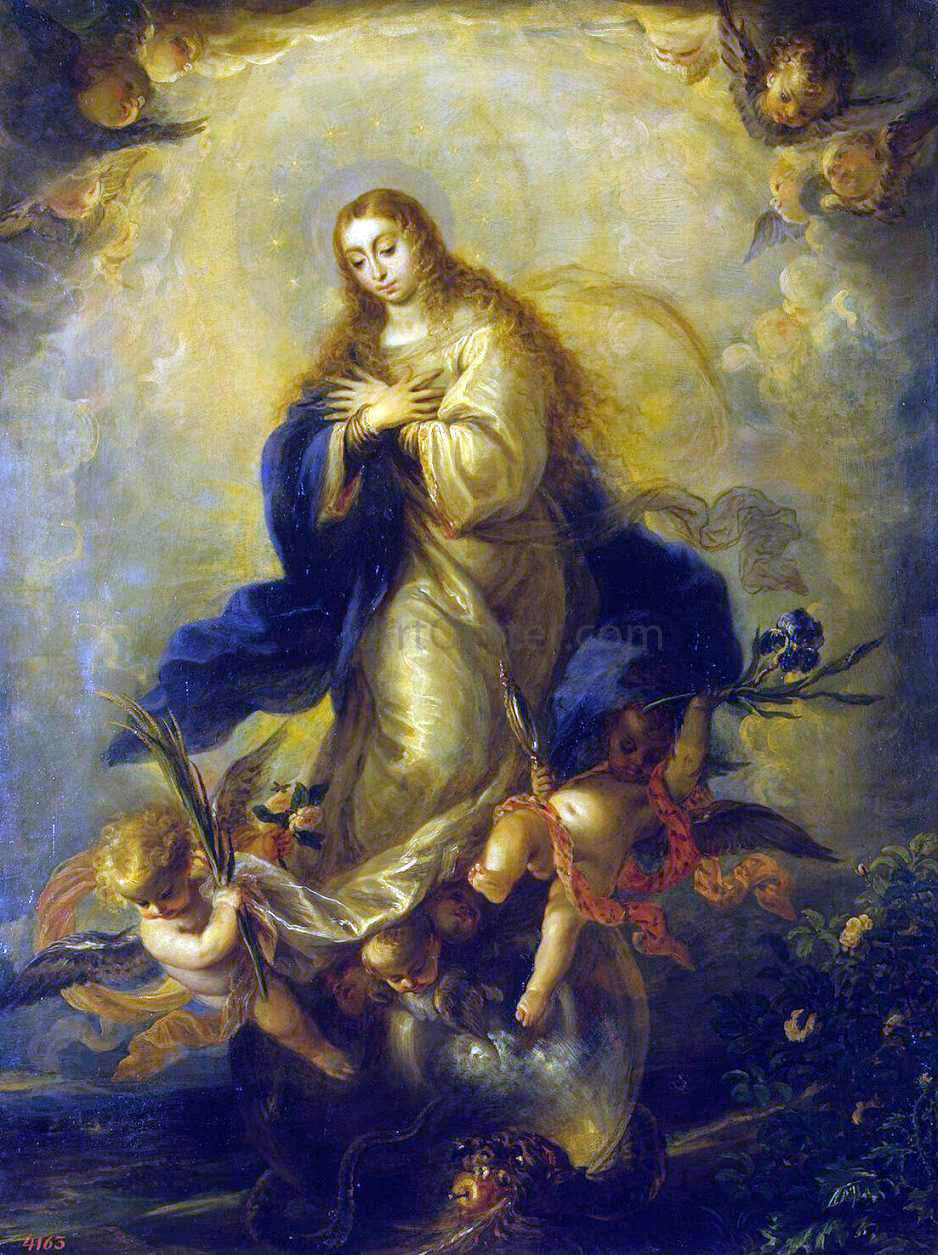  The Younger Mateo Cerezo Immaculate Conception - Hand Painted Oil Painting