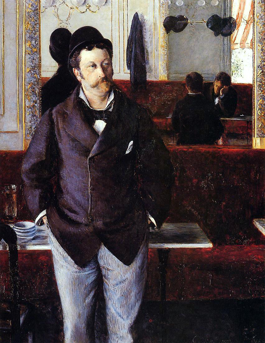 Gustave Caillebotte In a Cafe - Hand Painted Oil Painting