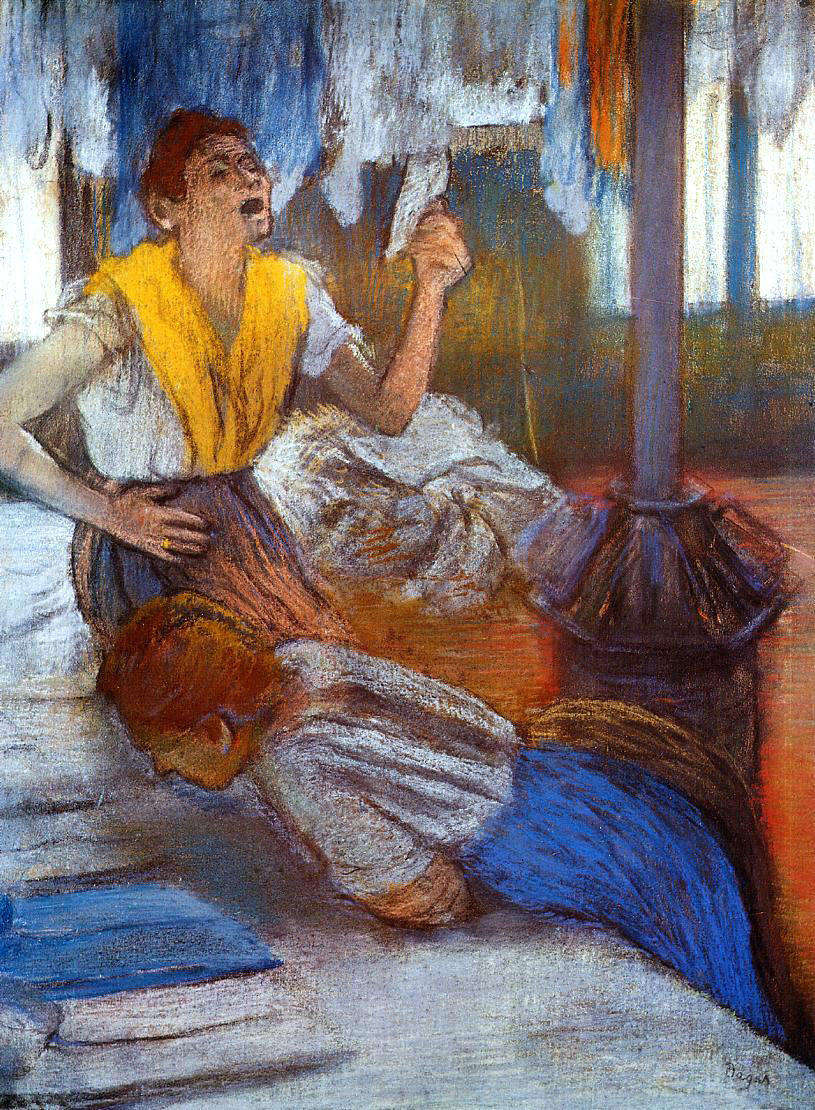 Edgar Degas A Laundry - Hand Painted Oil Painting