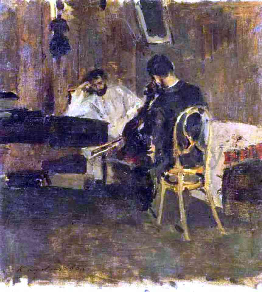 Constantin Alexeevich Korovin In a Room - Hand Painted Oil Painting