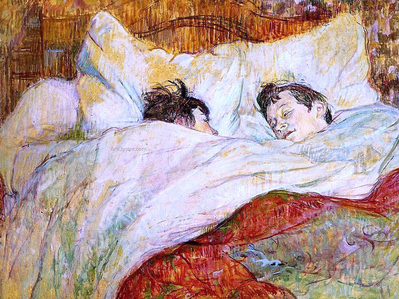 Henri De Toulouse-Lautrec In Bed - Hand Painted Oil Painting
