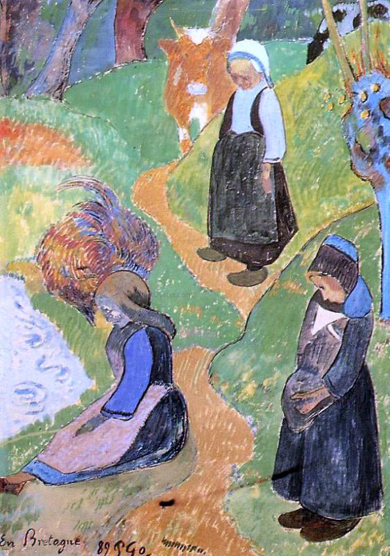 Paul Gauguin In Brittany - Hand Painted Oil Painting