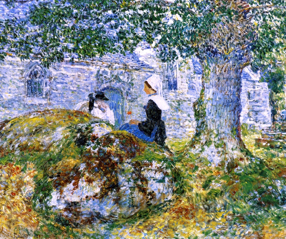 Frederick Childe Hassam At Brittany Bay - Hand Painted Oil Painting