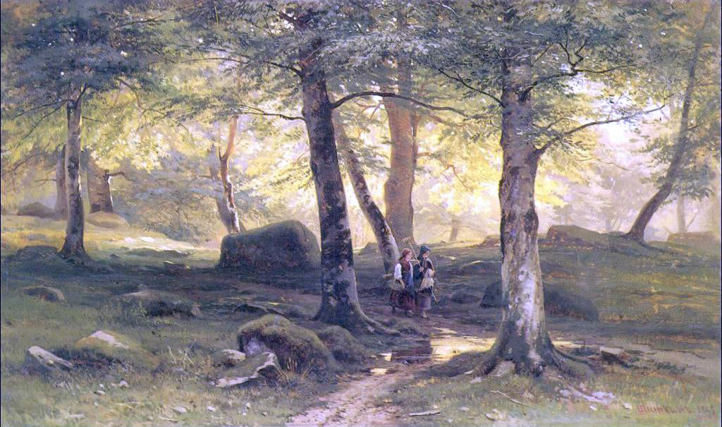 Ivan Ivanovich Shishkin In Grove - Hand Painted Oil Painting