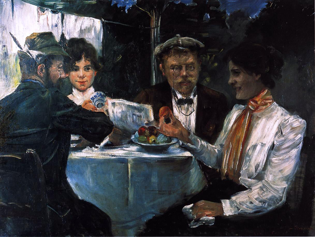 Lovis Corinth In Max Halbe's Garden - Hand Painted Oil Painting