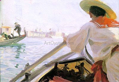 Anders Zorn In My Gondola - Hand Painted Oil Painting