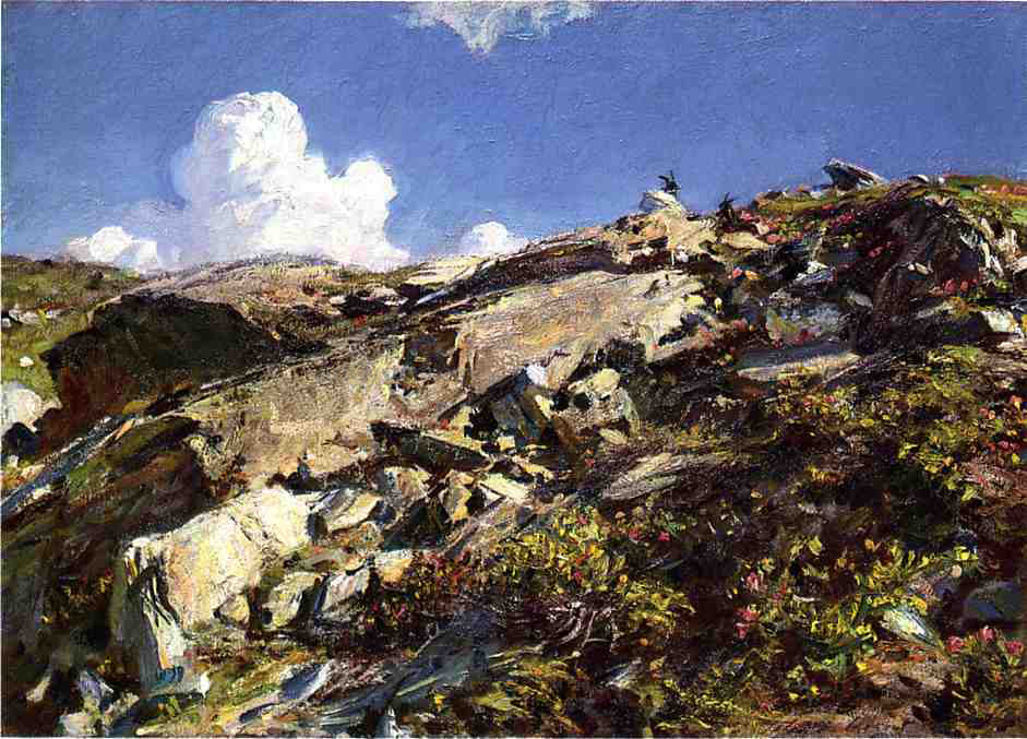 John Singer Sargent In the Alps - Hand Painted Oil Painting
