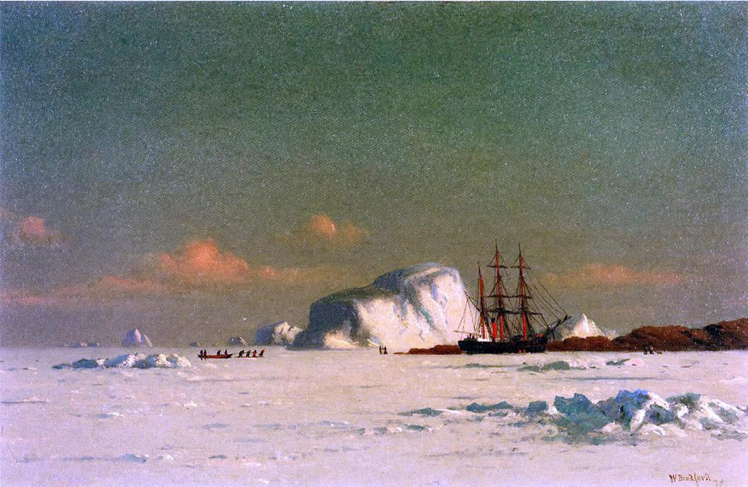 William Bradford In the Arctic - Hand Painted Oil Painting