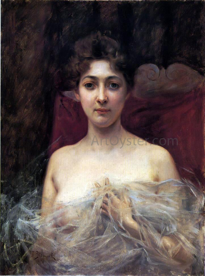 Joseph Whiting Stock In the Boudoir - Hand Painted Oil Painting