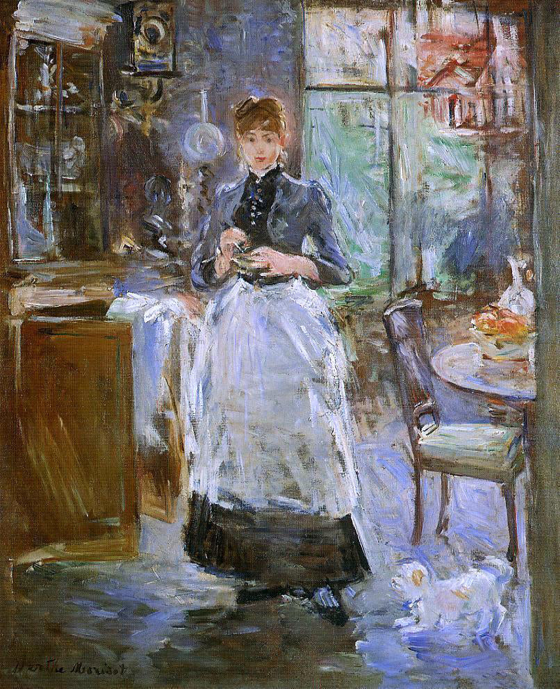 Berthe Morisot In the Dining Room - Hand Painted Oil Painting