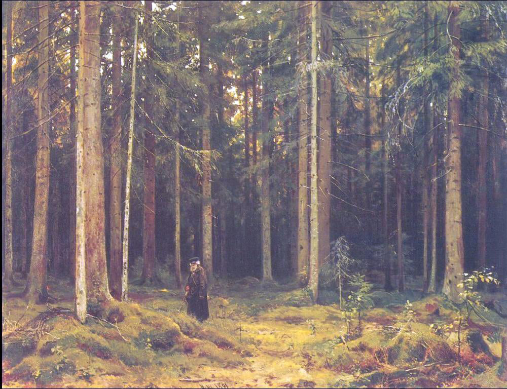 Ivan Ivanovich Shishkin In the Forest of Countess Mordvinova, Petergof - Hand Painted Oil Painting
