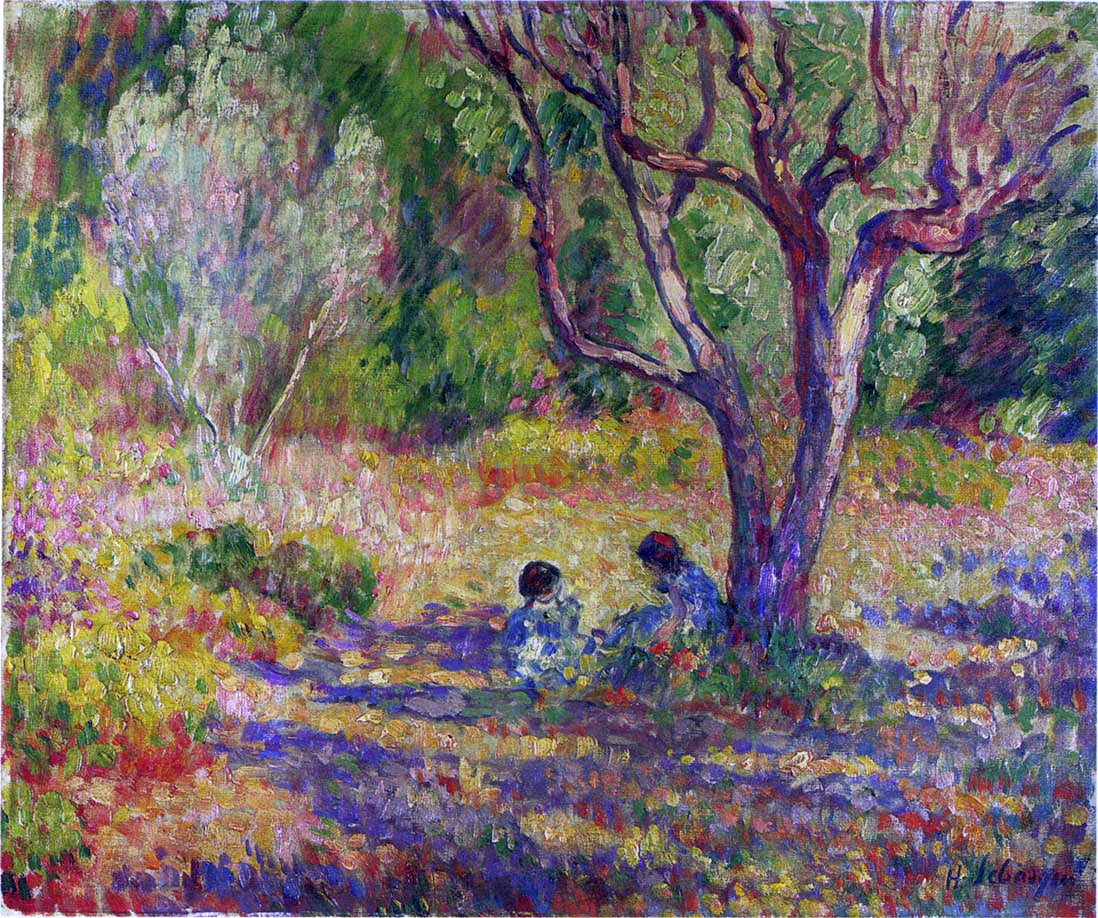 Henri Lebasque In the Garden - Hand Painted Oil Painting