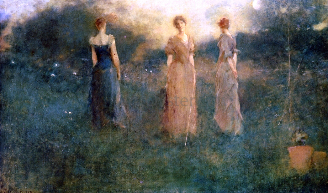  Thomas Wilmer Dewing In the Garden - Hand Painted Oil Painting