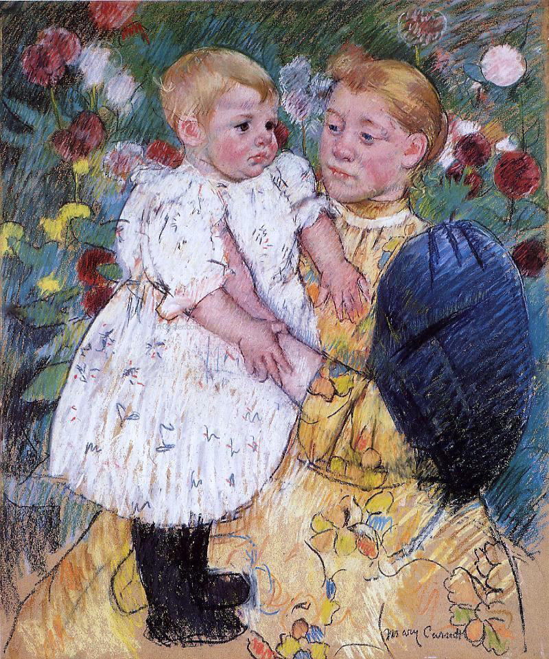 Mary Cassatt In the Garden - Hand Painted Oil Painting